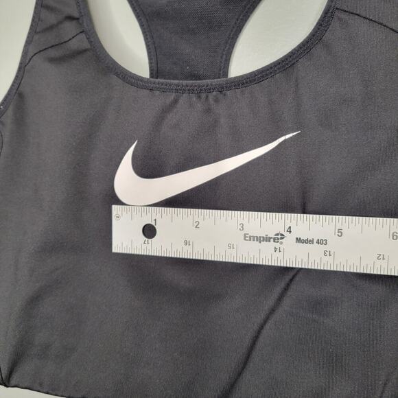 ASO Monica Friends Nike sports bra women's‎ size XL black white swoosh dri-fit - Picture 10 of 12